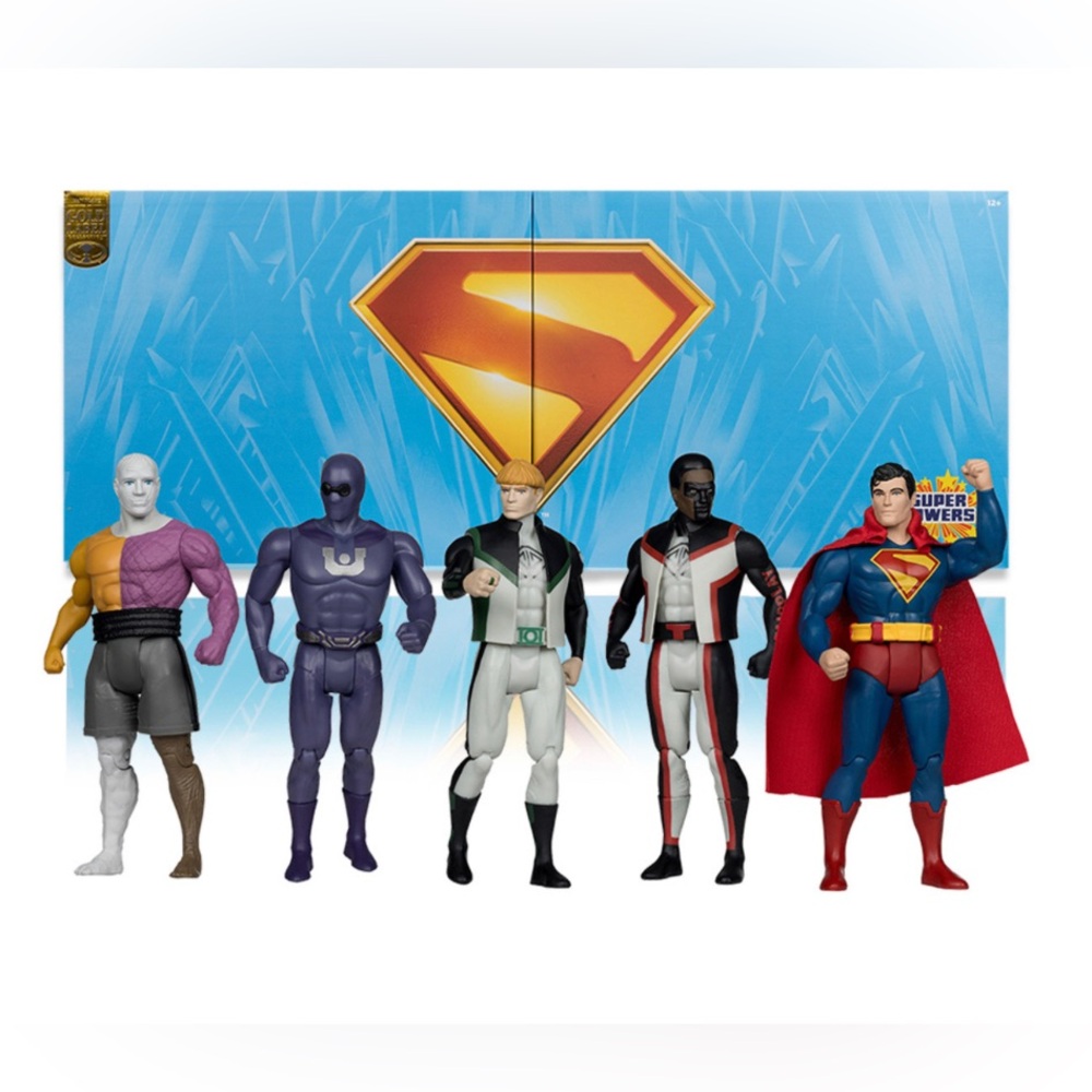 McFarlane Toys Superman Movie (DC Super Powers) 5-Pack Bundle Gold Label - NEW